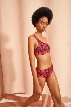 ULLA JOHNSON Reina Bikini Top - Wild Rose -fashion store ULLA JOHNSON Reina Bikini TOP WILD ROSE 03