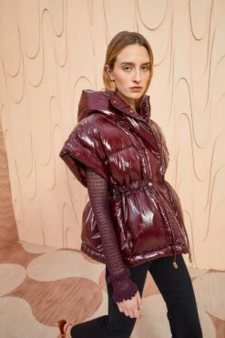 ULLA JOHNSON Rhodes Jacket - Mahogany -fashion store ULLA JOHNSON Rhodes Jacket MAHOGANY 03