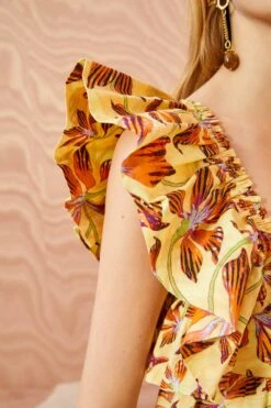 ULLA JOHNSON Romi Top - Lotus -fashion store ULLA JOHNSON Romi Top LOTUS 02 ALT