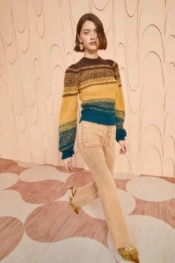 ULLA JOHNSON Rosalia Pullover - Desert -fashion store ULLA JOHNSON Rosalia Pullover DESERT 0085