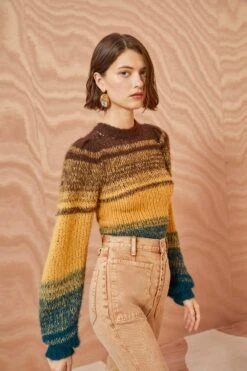 ULLA JOHNSON Rosalia Pullover - Desert -fashion store ULLA JOHNSON Rosalia Pullover DESERT 0124