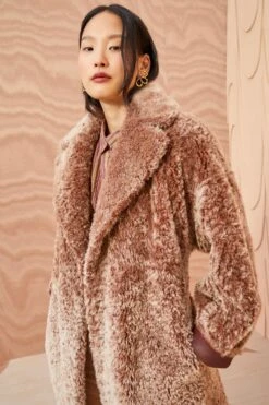 ULLA JOHNSON Rosetta Coat - Cognac -fashion store ULLA JOHNSON Rosetta Coat COGNAC 03