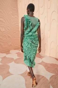 ULLA JOHNSON Sarafina Skirt - Jade -fashion store ULLA JOHNSON Sarafina Skirt JADE 0131