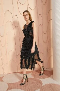 ULLA JOHNSON Sarafina Skirt - Noir -fashion store ULLA JOHNSON Sarafina Skirt NOIR 0050