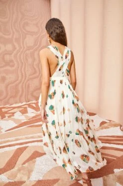 ULLA JOHNSON Sarai Dress - Aurora -fashion store ULLA JOHNSON Sarai Dress AURORA 04