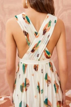 ULLA JOHNSON Sarai Dress - Aurora -fashion store ULLA JOHNSON Sarai Dress AURORA 05