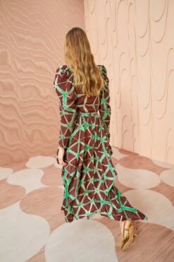 ULLA JOHNSON Savita Skirt - Teak -fashion store ULLA JOHNSON Savita Skirt TEAK 0008