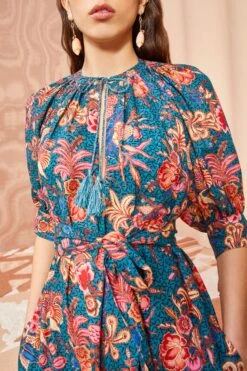 ULLA JOHNSON Selena Coverup - Delphinium -fashion store ULLA JOHNSON Selena Coverup DELPHINIUM 0121