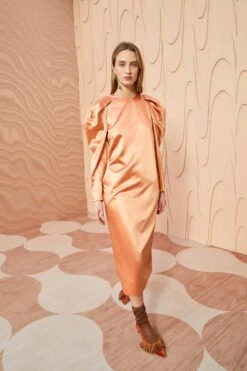 ULLA JOHNSON Silvana Dress - Copper -fashion store ULLA JOHNSON Silvana Dress COPPER 0038