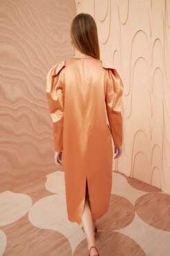 ULLA JOHNSON Silvana Dress - Copper -fashion store ULLA JOHNSON Silvana Dress COPPER 0197