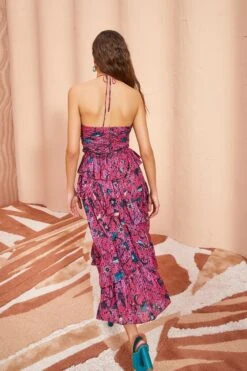 ULLA JOHNSON Simona Dress - Snapdragon -fashion store ULLA JOHNSON Simona Dress SNAPDRAGON 04