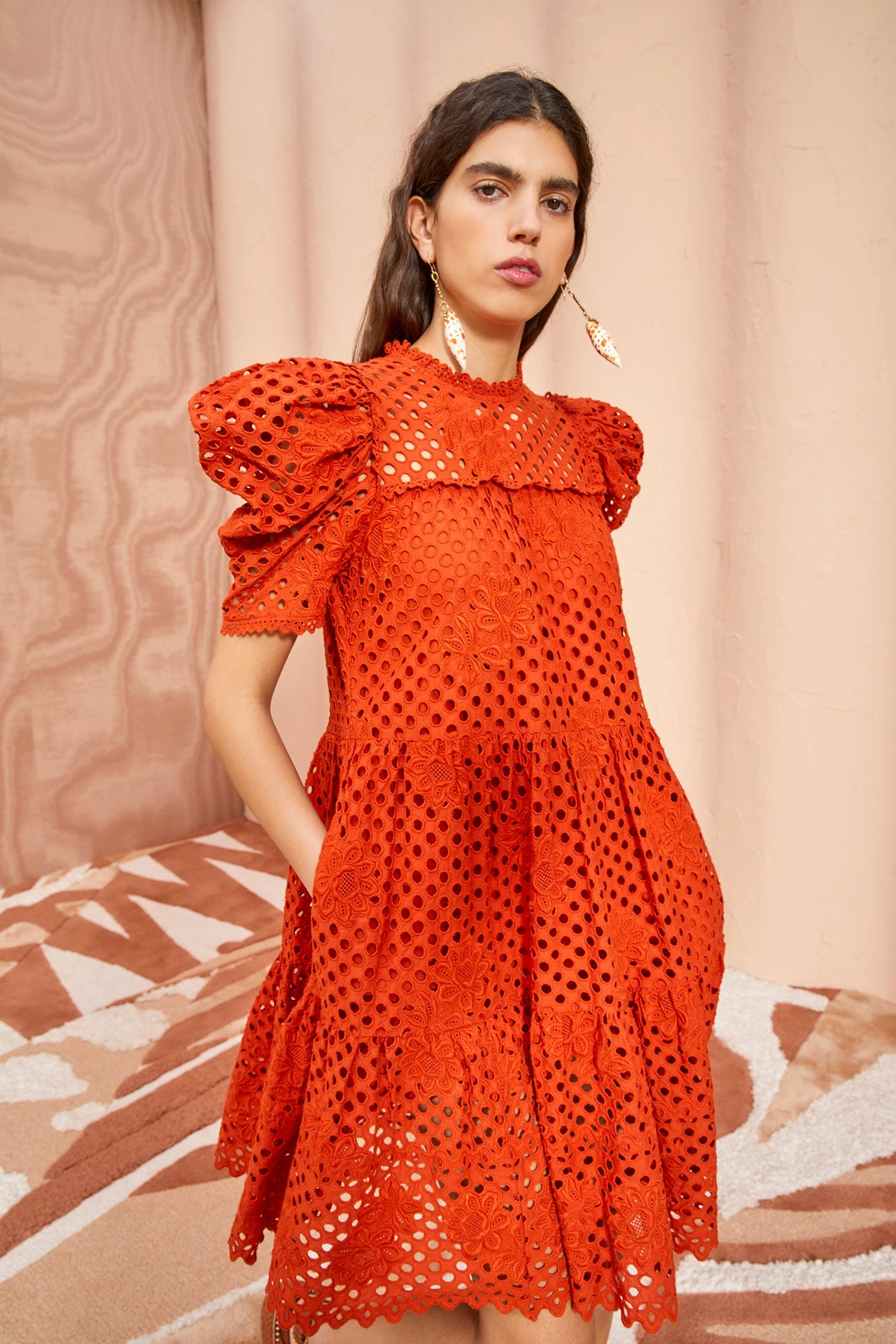 ULLA JOHNSON Simone Dress - Terracotta 3 ULLA JOHNSON Simone Dress - Terracotta