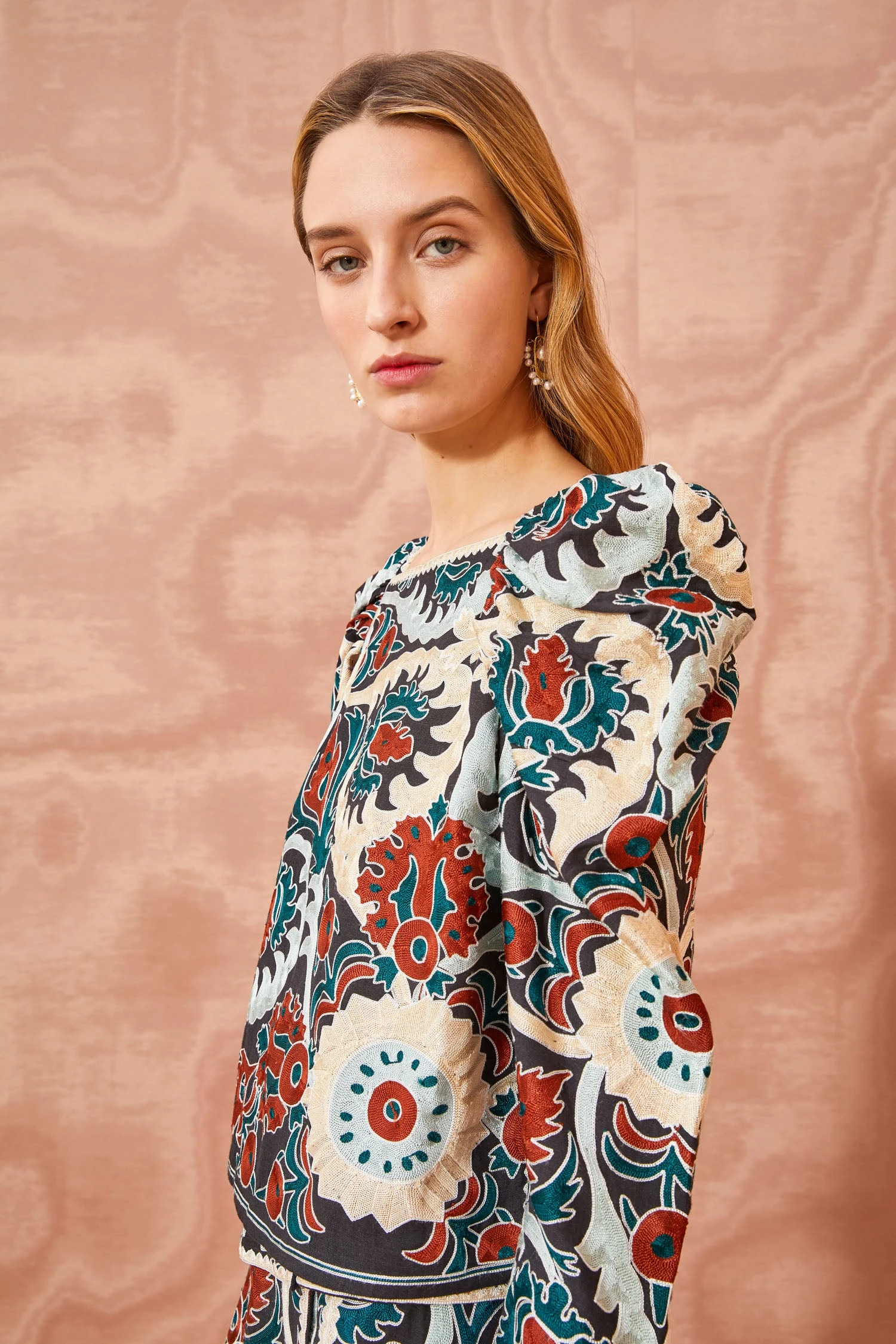 ULLA JOHNSON Siya Blouse - Lapis 5 ULLA JOHNSON Siya Blouse - Lapis - Image 3