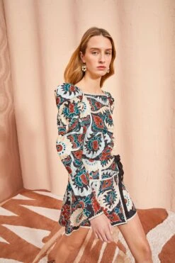 ULLA JOHNSON Siya Blouse - Lapis 11 ULLA JOHNSON Siya Blouse - Lapis -fashion store ULLA JOHNSON Siya Blouse LAPIS 0146