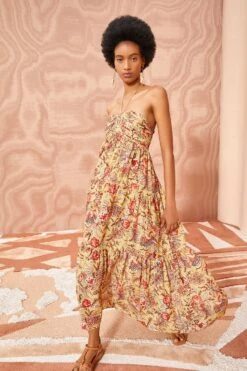 ULLA JOHNSON Siya Coverup - Calla Lily -fashion store ULLA JOHNSON Siya Coverup CALLA LILY 03