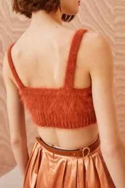 ULLA JOHNSON Taliah Bralette - Redwood 10 ULLA JOHNSON Taliah Bralette - Redwood -fashion store ULLA JOHNSON Taliah Bralette REDWOOD 02 ALT