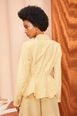 ULLA JOHNSON Talie Blazer - Dune -fashion store ULLA JOHNSON Talie Blazer DUNE 0144