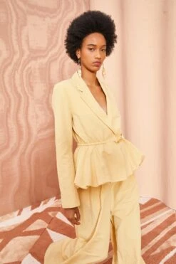 ULLA JOHNSON Talie Blazer - Dune -fashion store ULLA JOHNSON Talie Blazer DUNE 0164