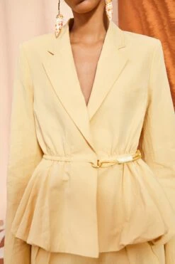 ULLA JOHNSON Talie Blazer - Dune -fashion store ULLA JOHNSON Talie Blazer DUNE 02 ALT