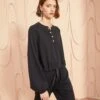ULLA JOHNSON Tess Pullover - Noir -fashion store ULLA JOHNSON Tess Pullover NOIR 01 MAIN