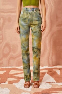 ULLA JOHNSON The Agnes Jean - Malachite Wash -fashion store ULLA JOHNSON The Agnes MALACHITEWASH 02 ALT