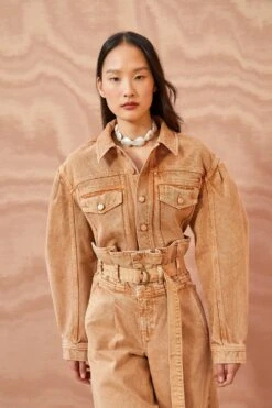 ULLA JOHNSON The Cosette Jacket - Stone Dye Wash 9 ULLA JOHNSON The Cosette Jacket - Stone Dye Wash -fashion store ULLA JOHNSON The Cosette Jacket STONE DYE WASH 01 MAIN