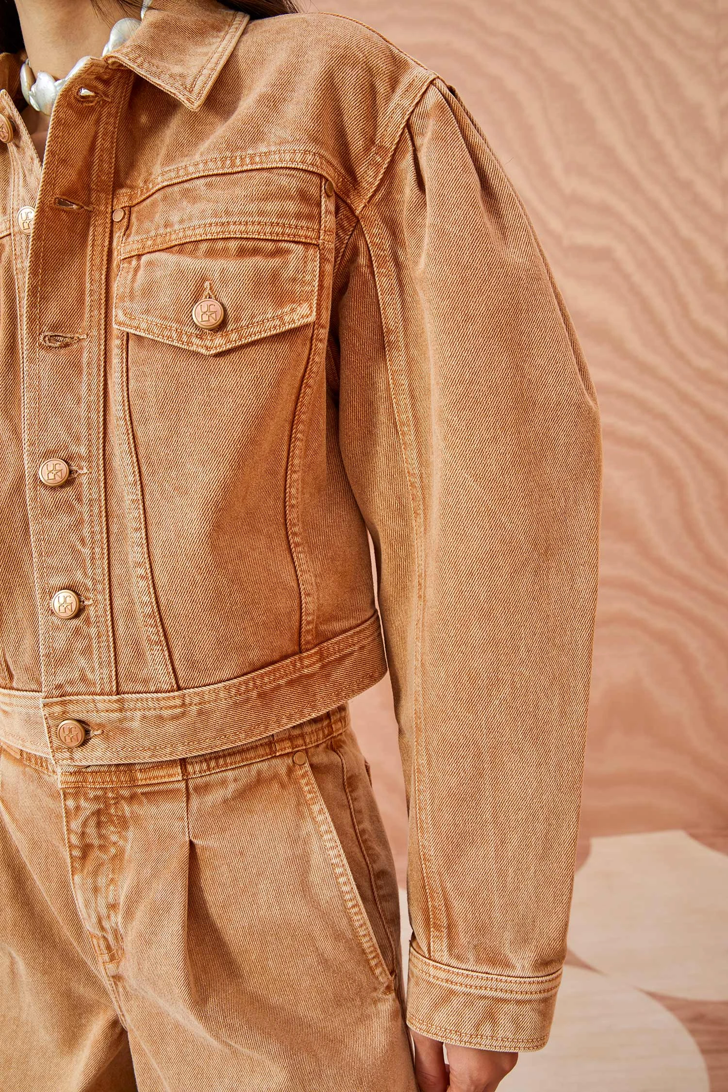 ULLA JOHNSON The Cosette Jacket - Stone Dye Wash 4 ULLA JOHNSON The Cosette Jacket - Stone Dye Wash - Image 2