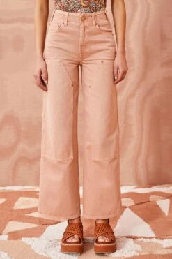 ULLA JOHNSON The Olympia Jean - Rosewood Wash -fashion store ULLA JOHNSON The Olympia ROSEWOOD WASH 03 ALT