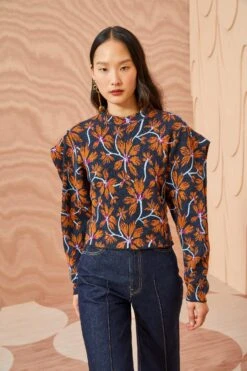 ULLA JOHNSON Twyla Pullover - Bellflower -fashion store ULLA JOHNSON Twyla Pullover BELLFLOWER 05