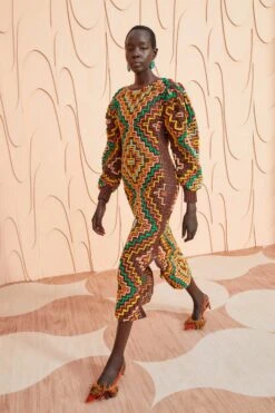 ULLA JOHNSON Vayda Dress - Fire Opal -fashion store ULLA JOHNSON Vayda Dress FIREOPAL 0075