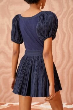 ULLA JOHNSON Vinny Playsuit - Midnight -fashion store ULLA JOHNSON Vinny Playsuit MIDNIGHT 04