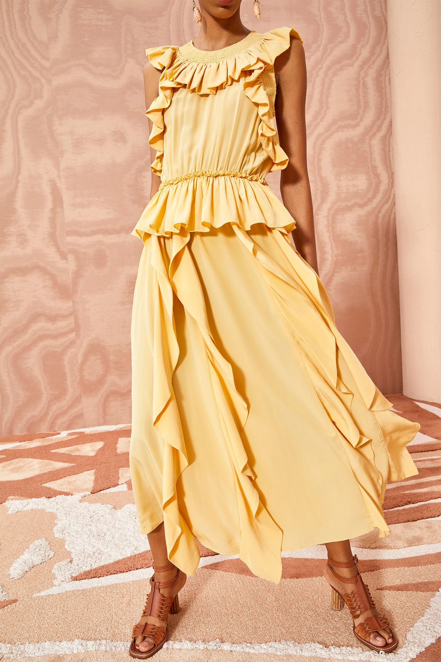 ULLA JOHNSON Violeta Dress - Dune 5 ULLA JOHNSON Violeta Dress - Dune - Image 3