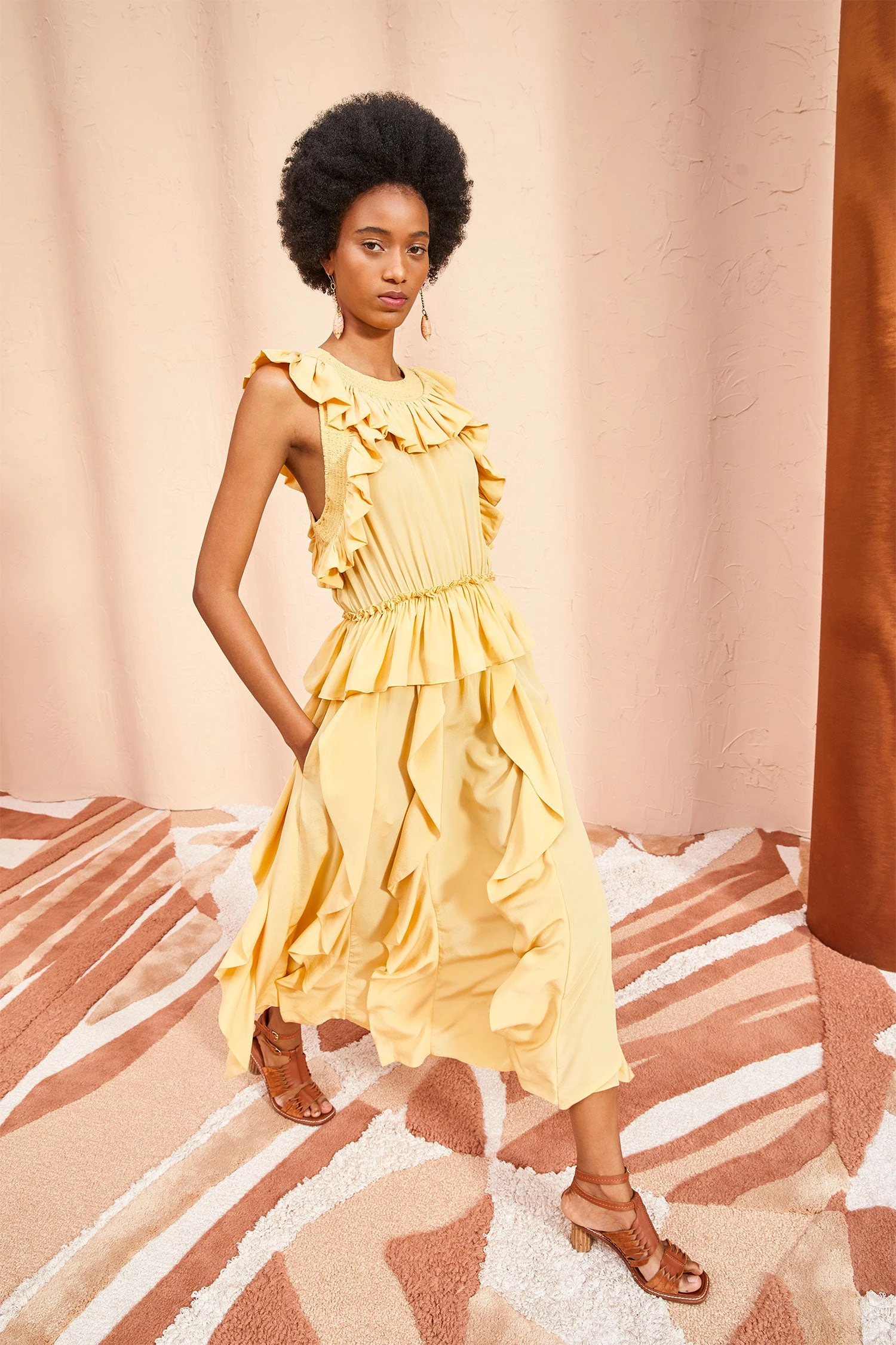 ULLA JOHNSON Violeta Dress - Dune 6 ULLA JOHNSON Violeta Dress - Dune - Image 4