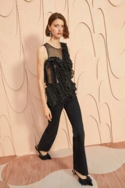 ULLA JOHNSON Winnifred Top - Noir 12 ULLA JOHNSON Winnifred Top - Noir -fashion store ULLA JOHNSON Winnifred Top NOIR 0032