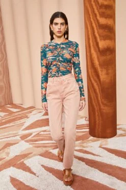 ULLA JOHNSON Wren Top - Delphinium -fashion store ULLA JOHNSON Wren Top DELPHINIUM 03