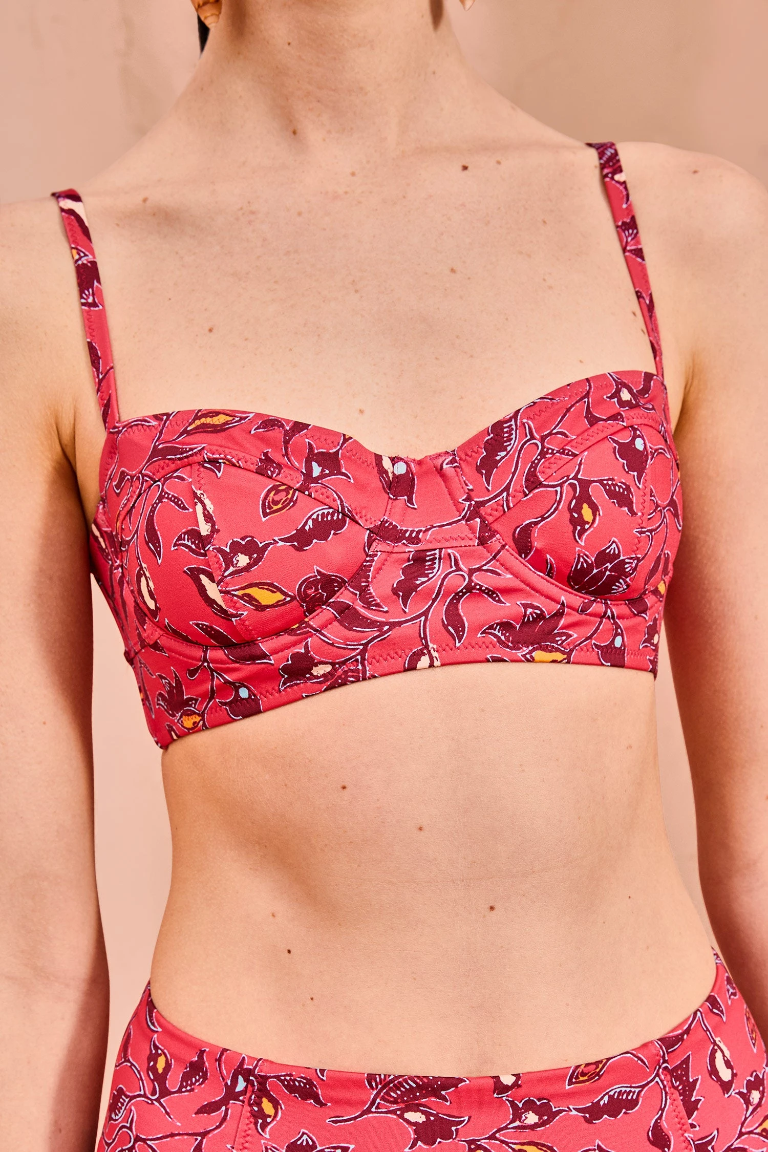 ULLA JOHNSON Zahara Bikini Top - Poppy Floral 4 ULLA JOHNSON Zahara Bikini Top - Poppy Floral - Image 2