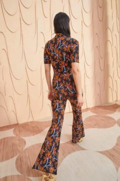 ULLA JOHNSON Zena Pant - Bellflower -fashion store ULLA JOHNSON Zena Pant BELLFLOWER 03