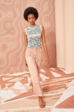 ULLA JOHNSON Zenna Top - Haze 9 ULLA JOHNSON Zenna Top - Haze -fashion store ULLA JOHNSON Zenna Top HAZE 03