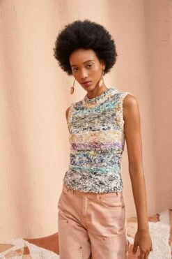 ULLA JOHNSON Zenna Top - Haze 11 ULLA JOHNSON Zenna Top - Haze -fashion store ULLA JOHNSON Zenna Top HAZE 05