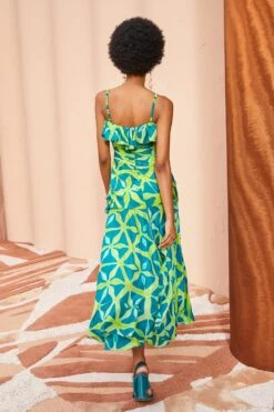 ULLA JOHNSON Zoya Dress - Citrine -fashion store ULLA JOHNSON Zoya Dress CITRINE 04